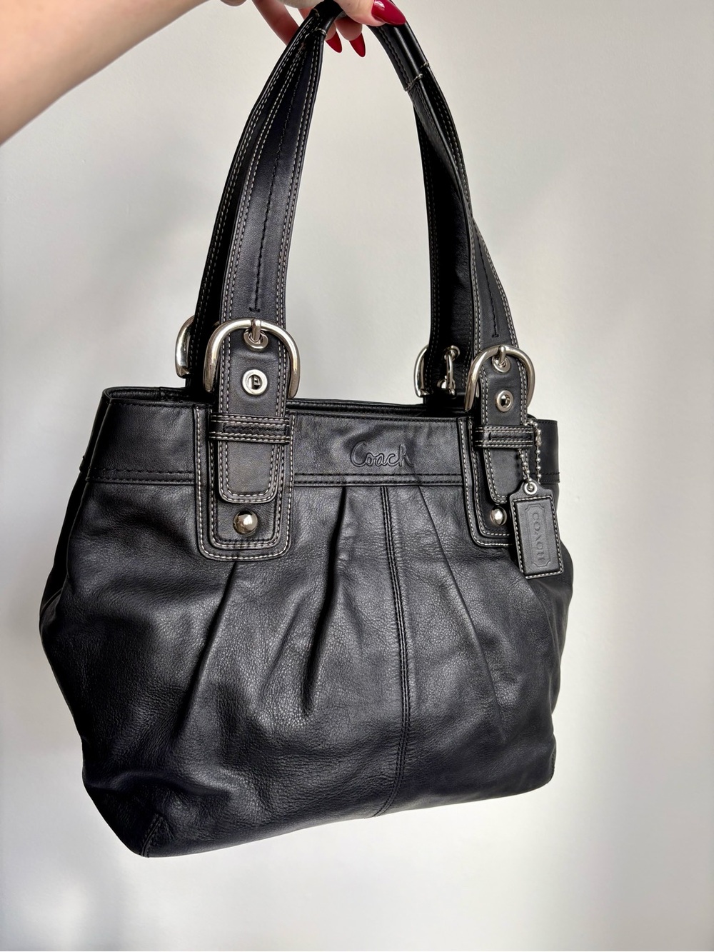 COACH Medium Soho Pleated Leather Shoulder Bag | F15045